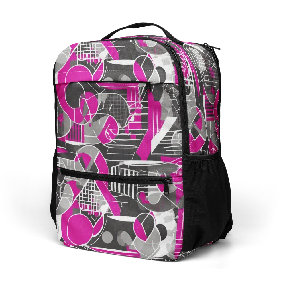Fuchsia Framework on Utility Backpack — Left Front