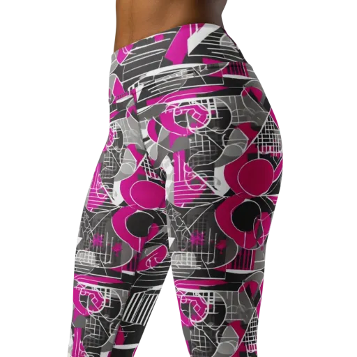 Fuchsia Framework on a Yoga Leggings
