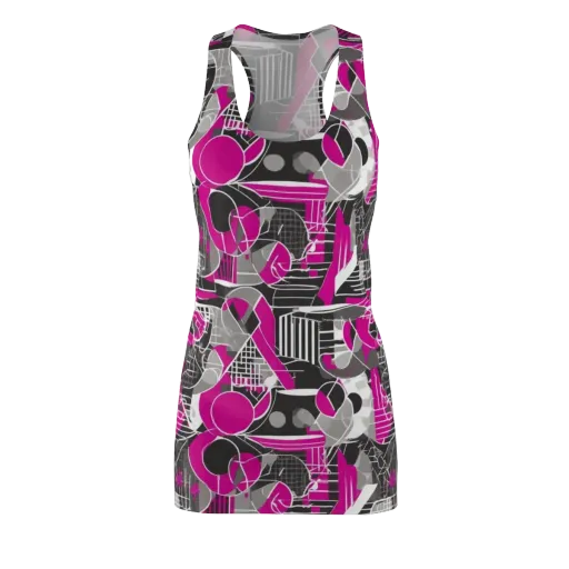 Fuchsia Framework on a Racerback Dress