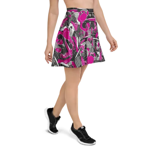 Fuchsia Framework on a Skater Skirt