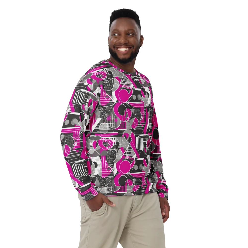 Fuchsia Framework on Sweatshirt — Front