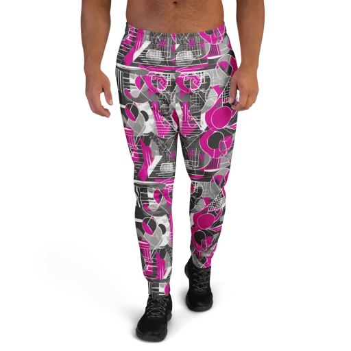 Fuchsia Framework on a Men's Joggers