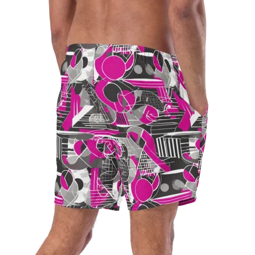 Fuchsia Framework on a Swim Trunks