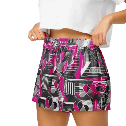 Fuchsia Framework on a Women's Pajama Shorts