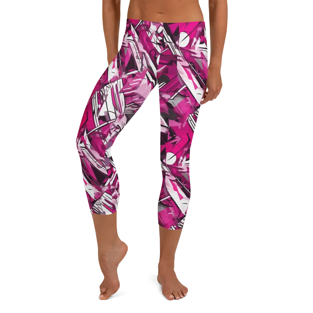 Hotwire Bloom on Capri Leggings — Front