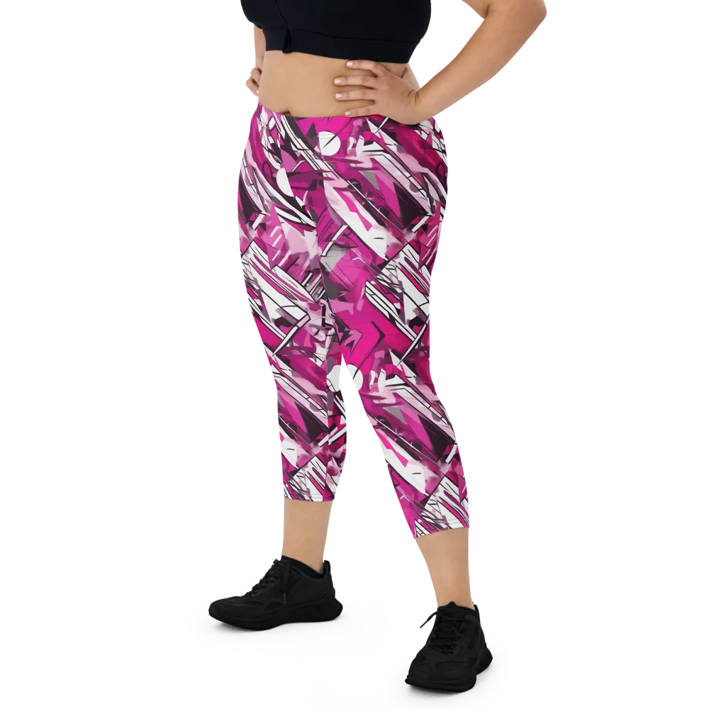 Hotwire Bloom on Capri Leggings — Front