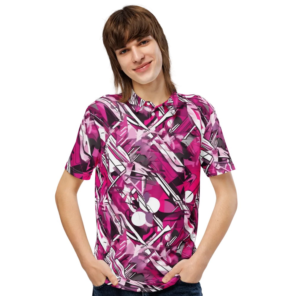 Hotwire Bloom on Men's Slim Fit Polo Shirt — Front