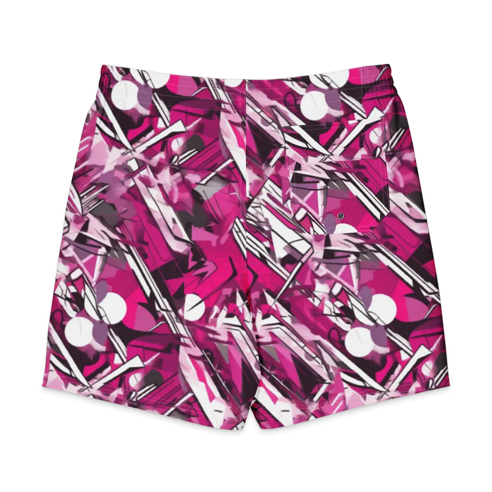 Hotwire Bloom on Men's Board Shorts — Back