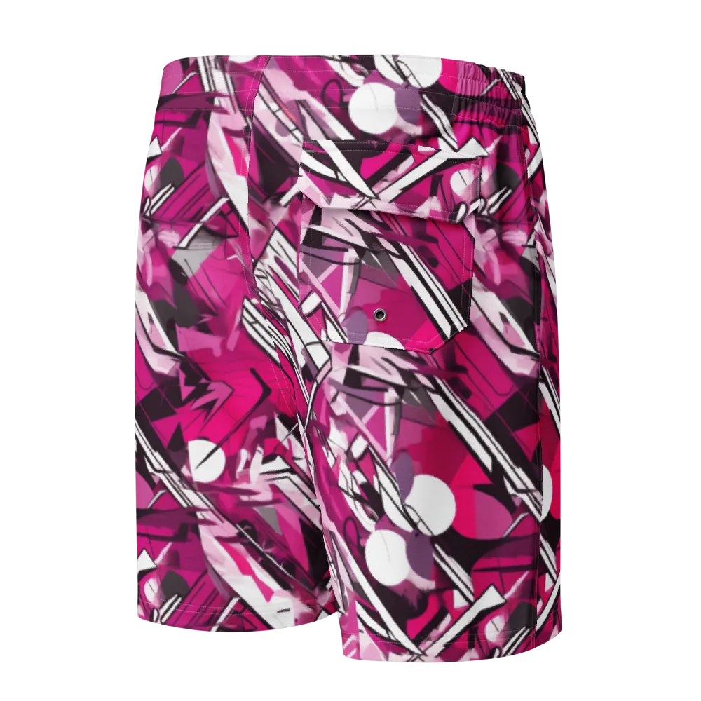 Hotwire Bloom on Men's Board Shorts — Back