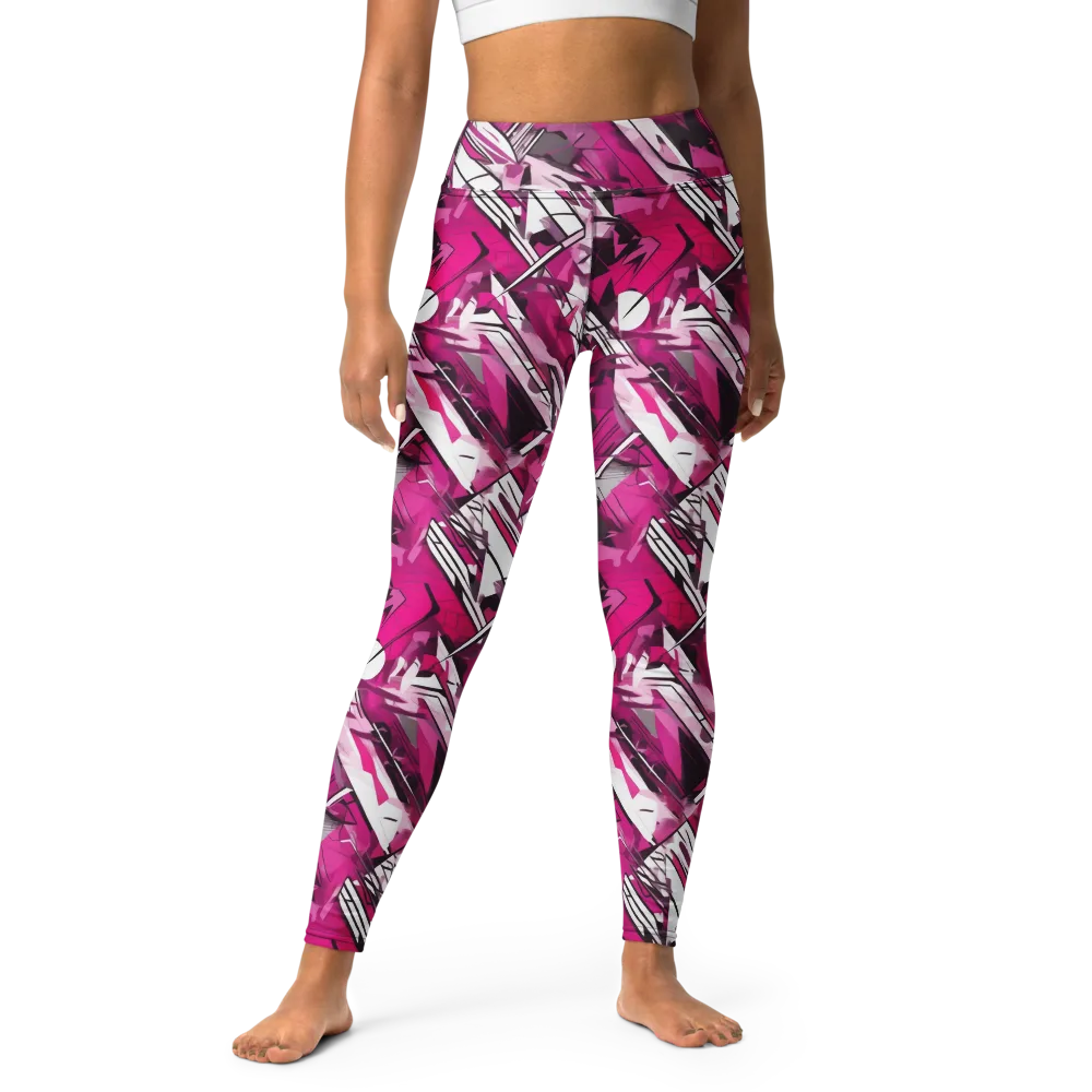 Hotwire Bloom on Yoga Leggings — Front