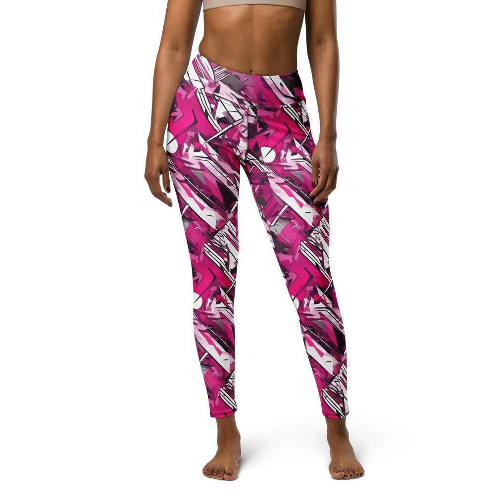 Hotwire Bloom on Yoga Leggings — Front