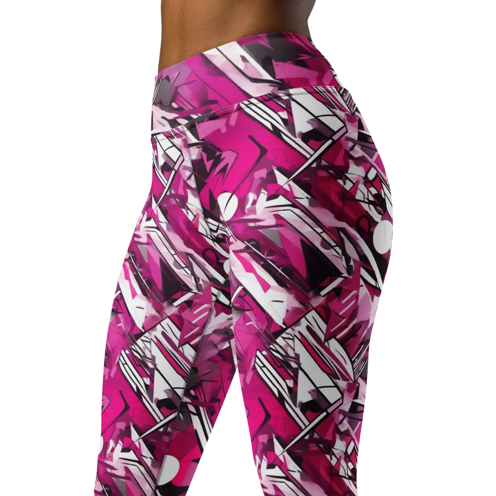Hotwire Bloom on Yoga Leggings — Left Front