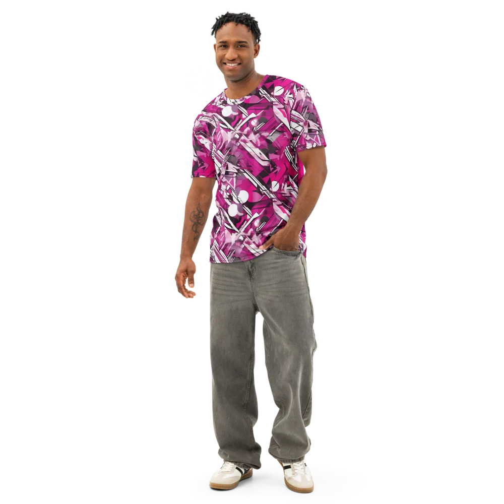Hotwire Bloom on Men's Cotton Crew Neck T-Shirt — Front