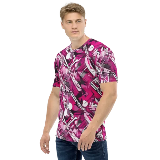 Hotwire Bloom on a Men's Crew Neck T-Shirt