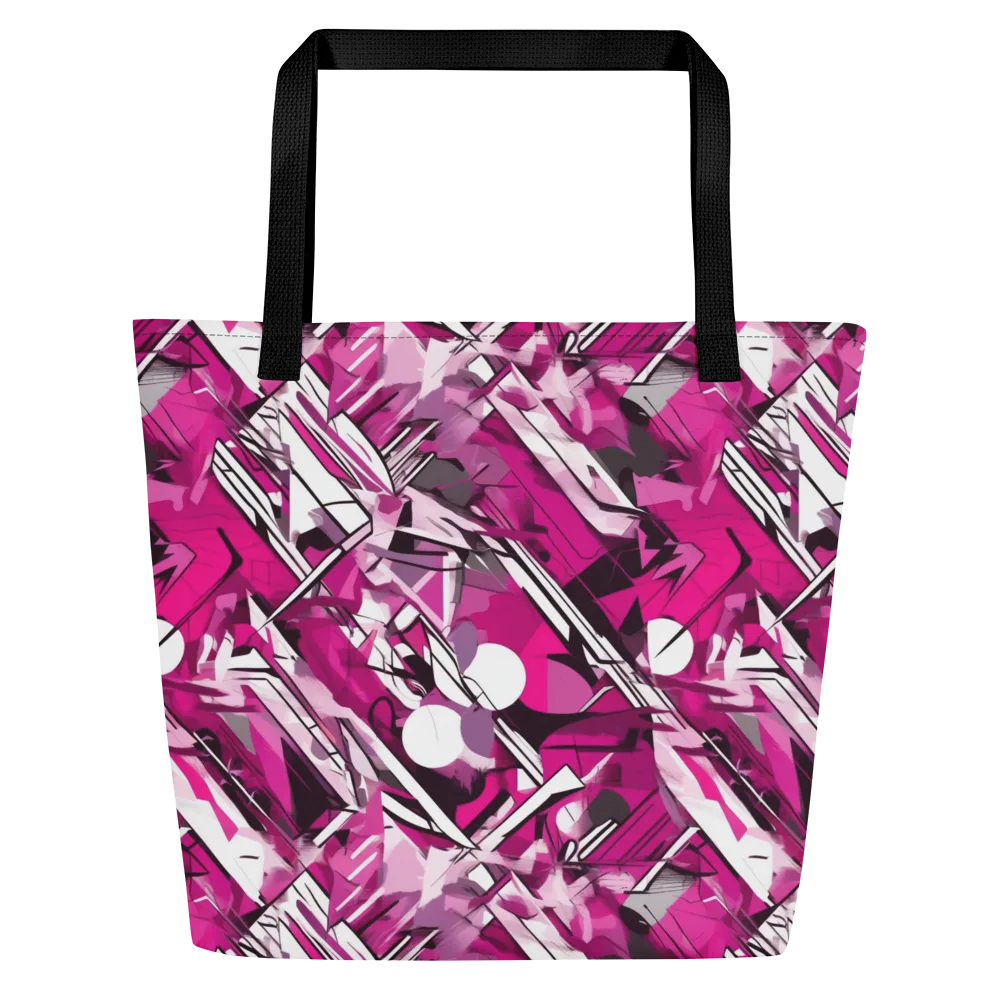 Hotwire Bloom on Large Tote Bag W/ Pocket — Front
