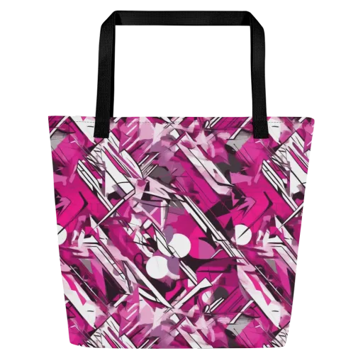 Hotwire Bloom on a Large Tote Bag W/ Pocket