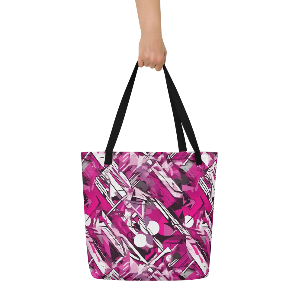 Hotwire Bloom on Large Tote Bag W/ Pocket — Front