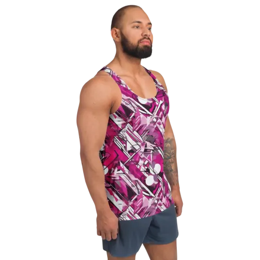 Hotwire Bloom on a Men's Tank Top