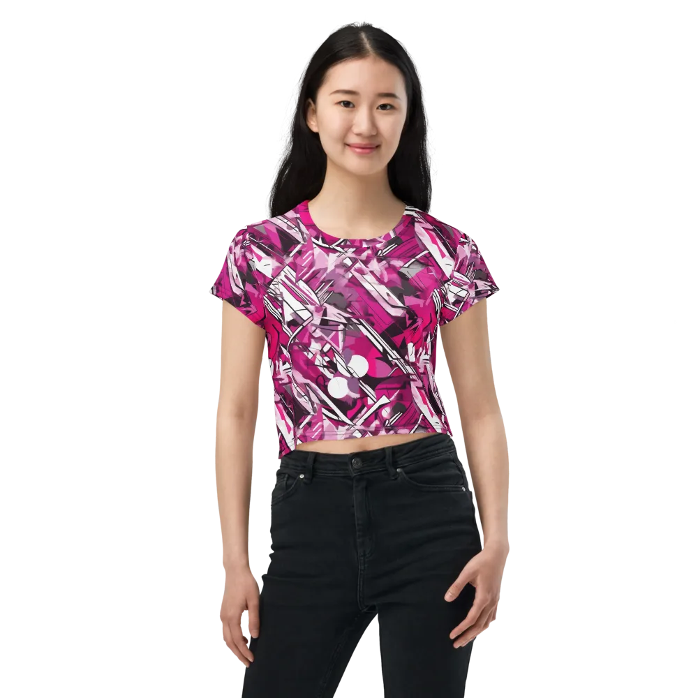 Hotwire Bloom on Crop Tee — Front