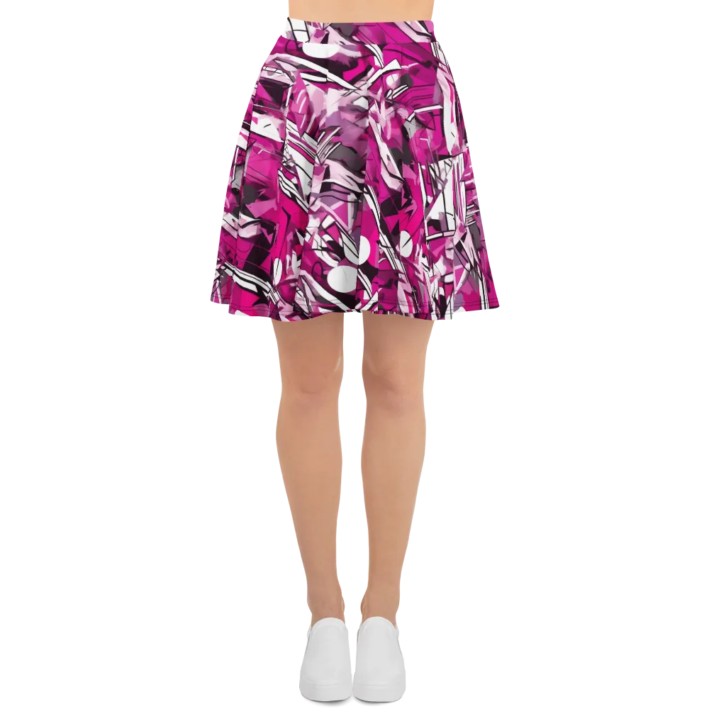 Hotwire Bloom on Skater Skirt — Front