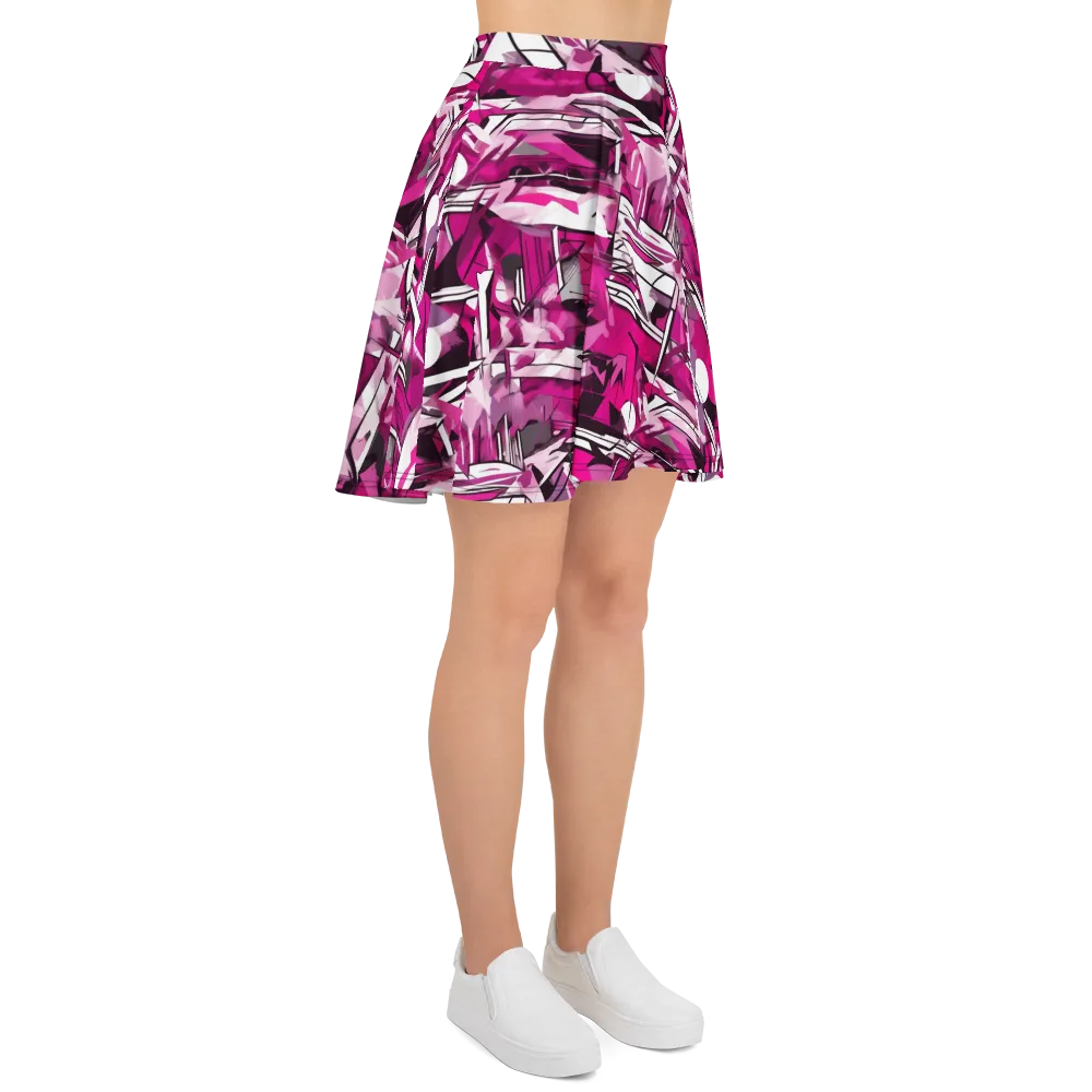 Hotwire Bloom on Skater Skirt — Right