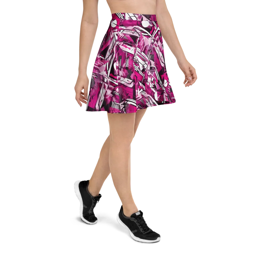 Hotwire Bloom on Skater Skirt — Right