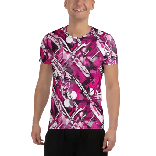Hotwire Bloom on a Men's Athletic T-Shirt
