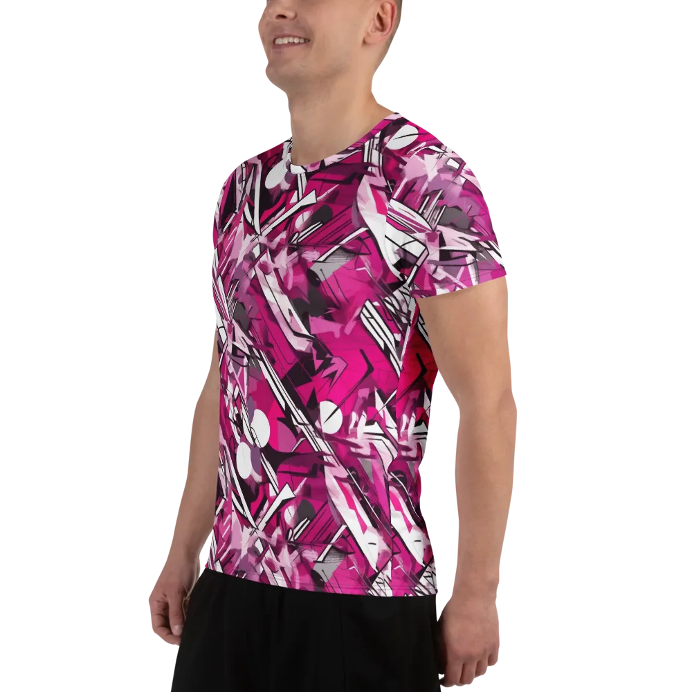Hotwire Bloom on Men's Athletic T-Shirt — Left