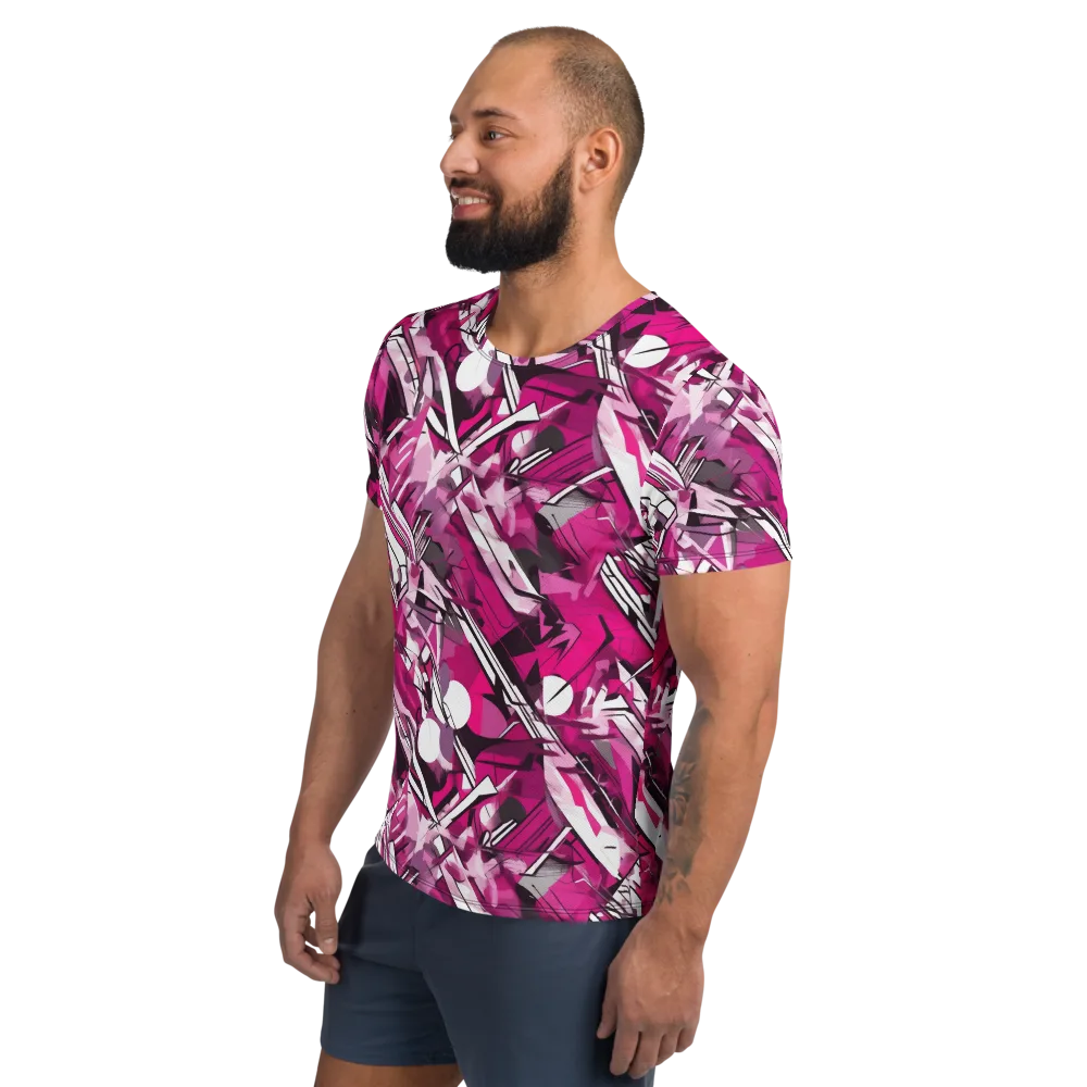 Hotwire Bloom on Men's Athletic T-Shirt — Left