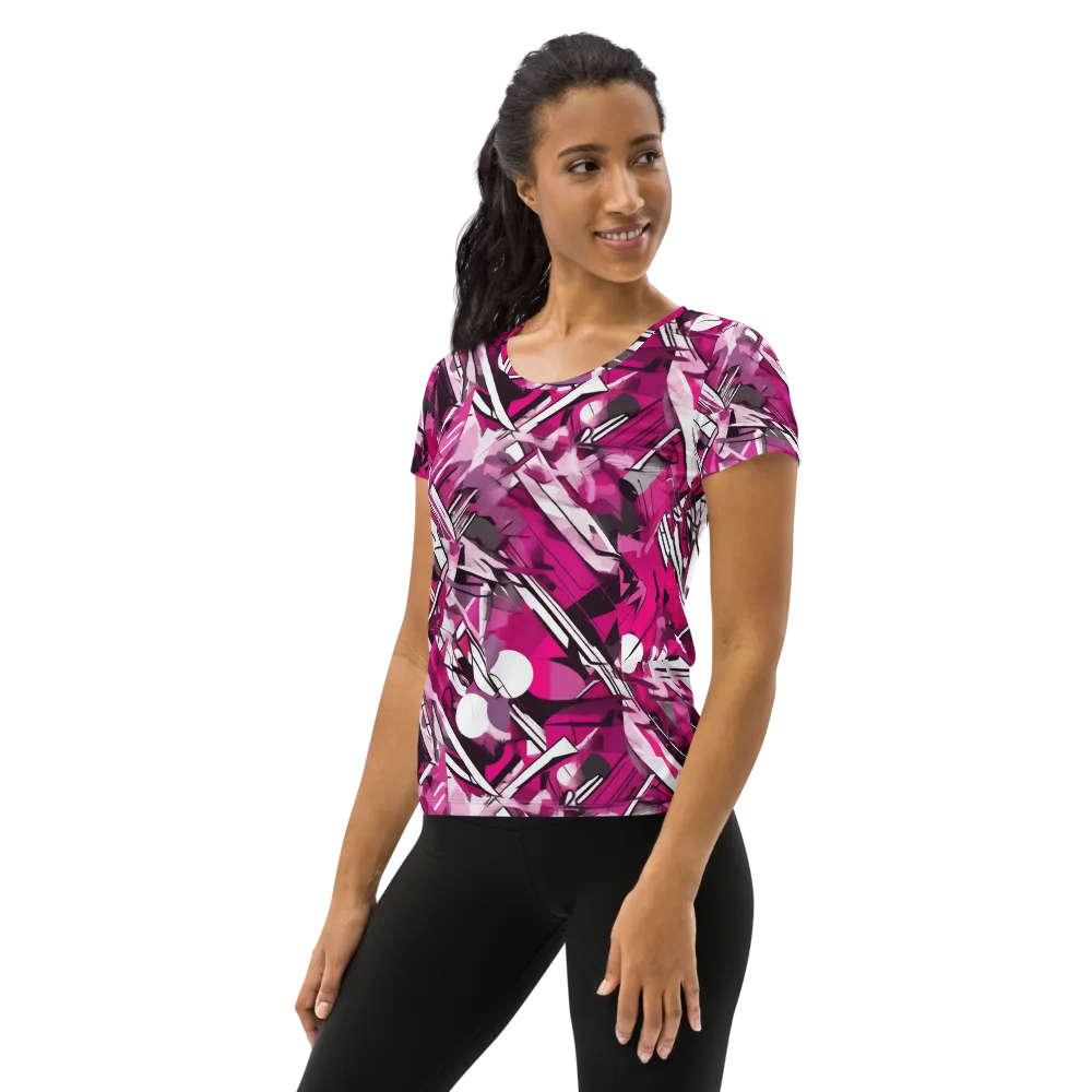 Hotwire Bloom on Women's Athletic T-Shirt — Left
