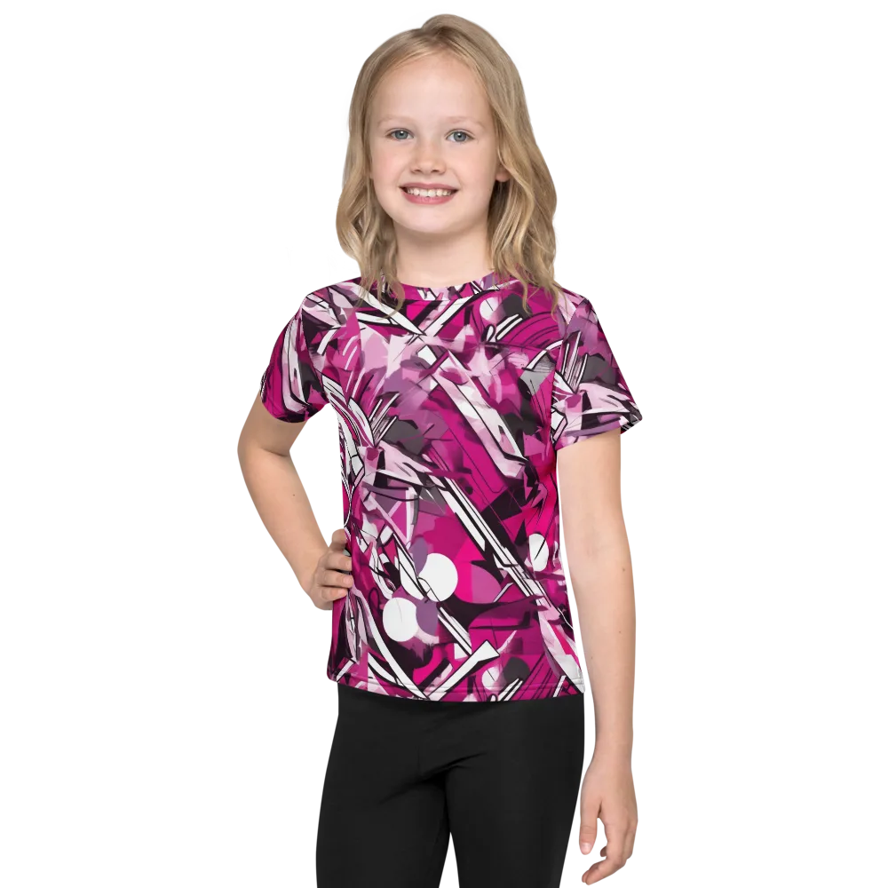 Hotwire Bloom on Kids Crew Neck T-Shirt — Front
