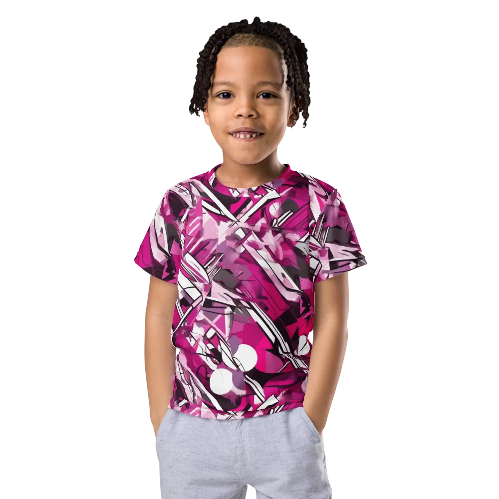 Hotwire Bloom on Kids Crew Neck T-Shirt — Front
