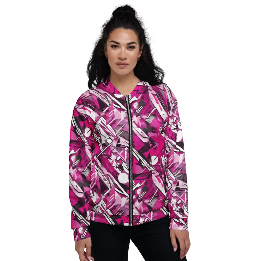 Hotwire Bloom on Bomber Jacket — Front