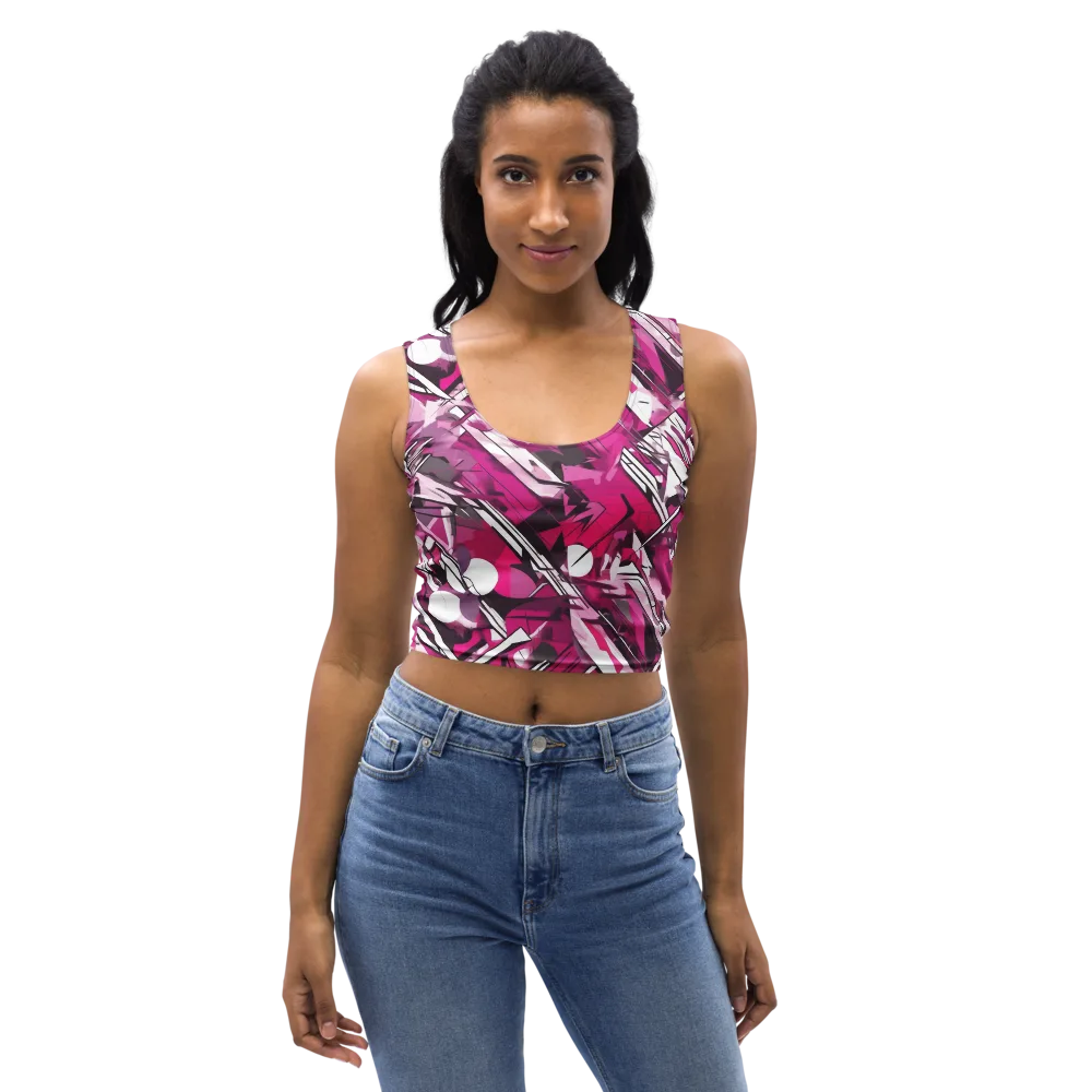 Hotwire Bloom on Crop Top — Front