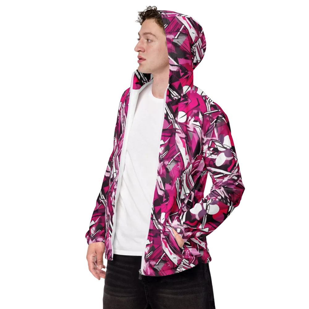 Hotwire Bloom on Men's Windbreaker — Left Front