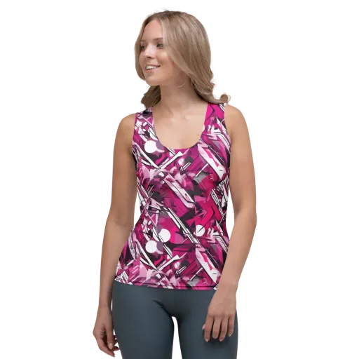 Hotwire Bloom on a Women's Tank Top