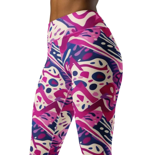 Neon Matisse on a Yoga Leggings