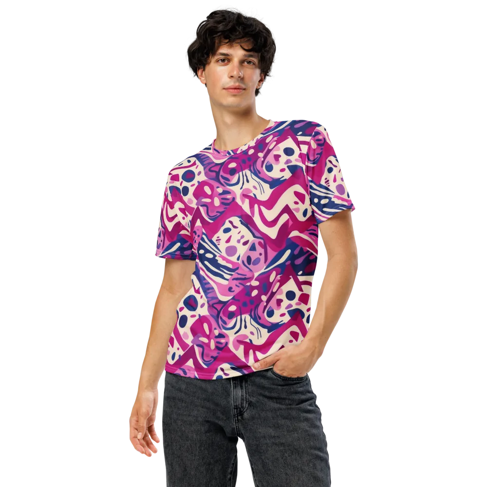 Neon Matisse on Men's Crew Neck T-Shirt — Front