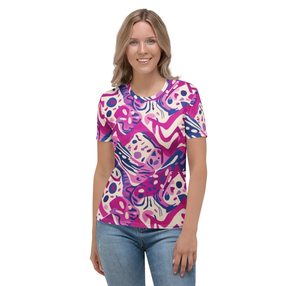 Neon Matisse on Women's Crew Neck T-Shirt — Front