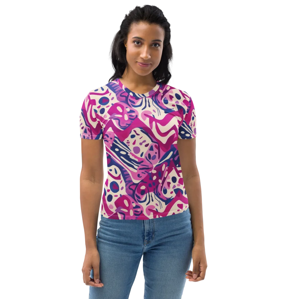 Neon Matisse on Women's Crew Neck T-Shirt — Front
