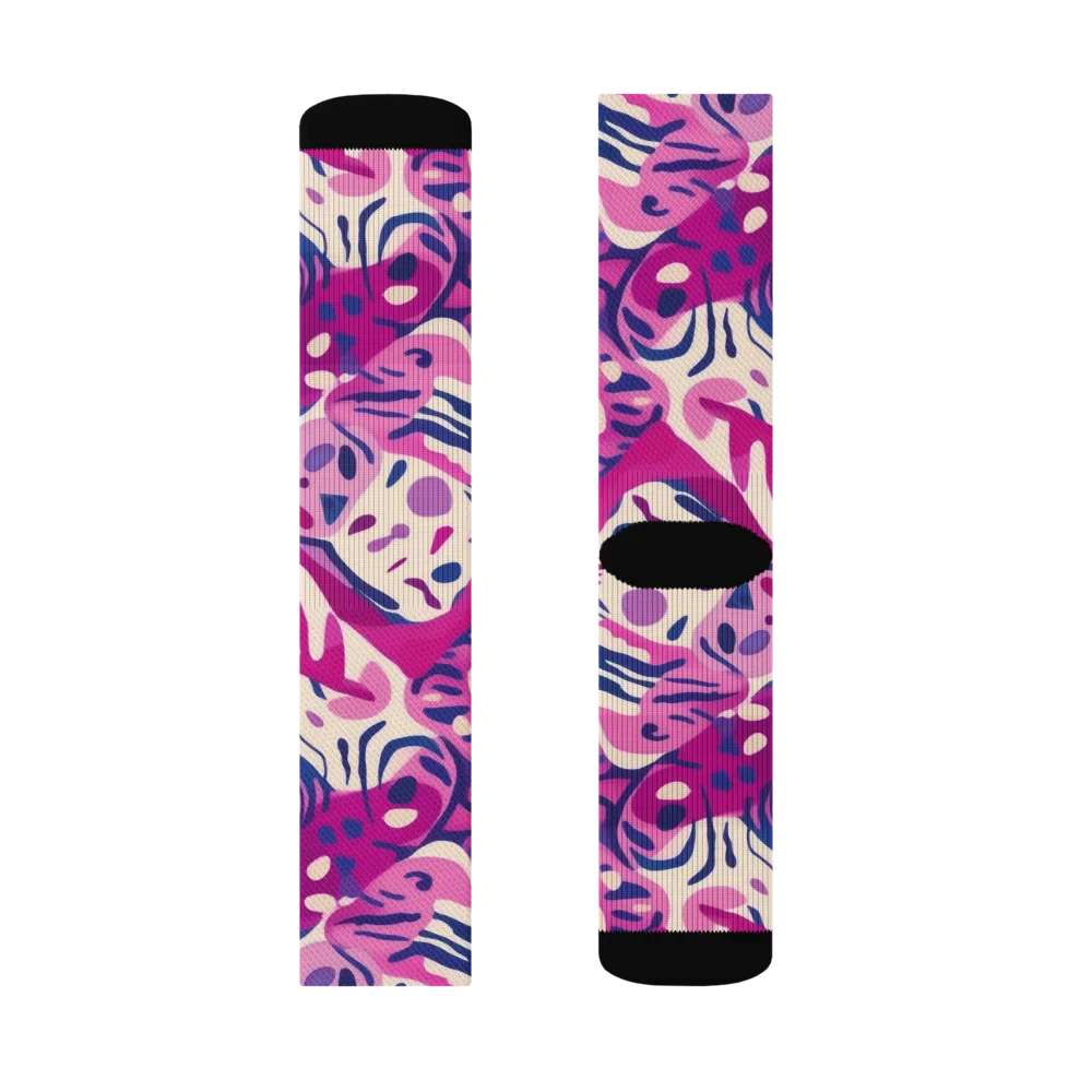 Neon Matisse on Socks — Left Sock
