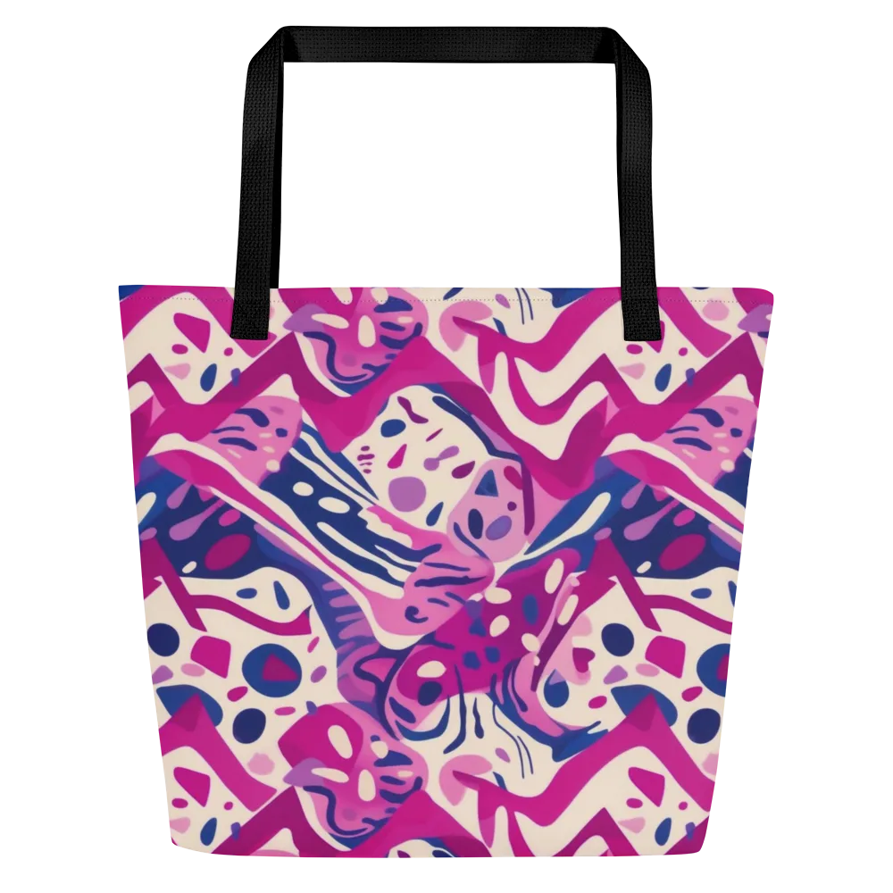 Neon Matisse on Large Tote Bag W/ Pocket — Front