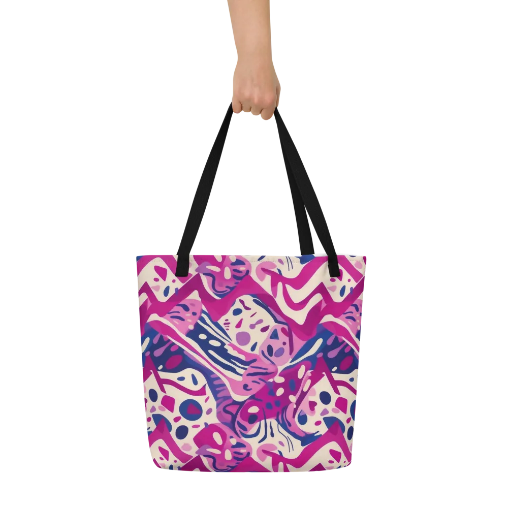 Neon Matisse on Large Tote Bag W/ Pocket — Front