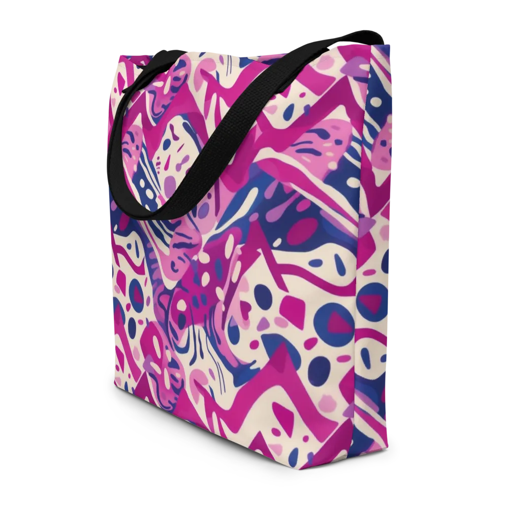 Neon Matisse on Large Tote Bag W/ Pocket — Front