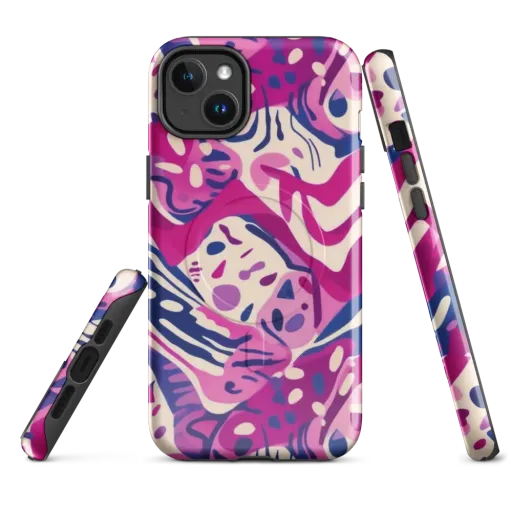 Neon Matisse on a MagSafe Tough Case for iPhone®
