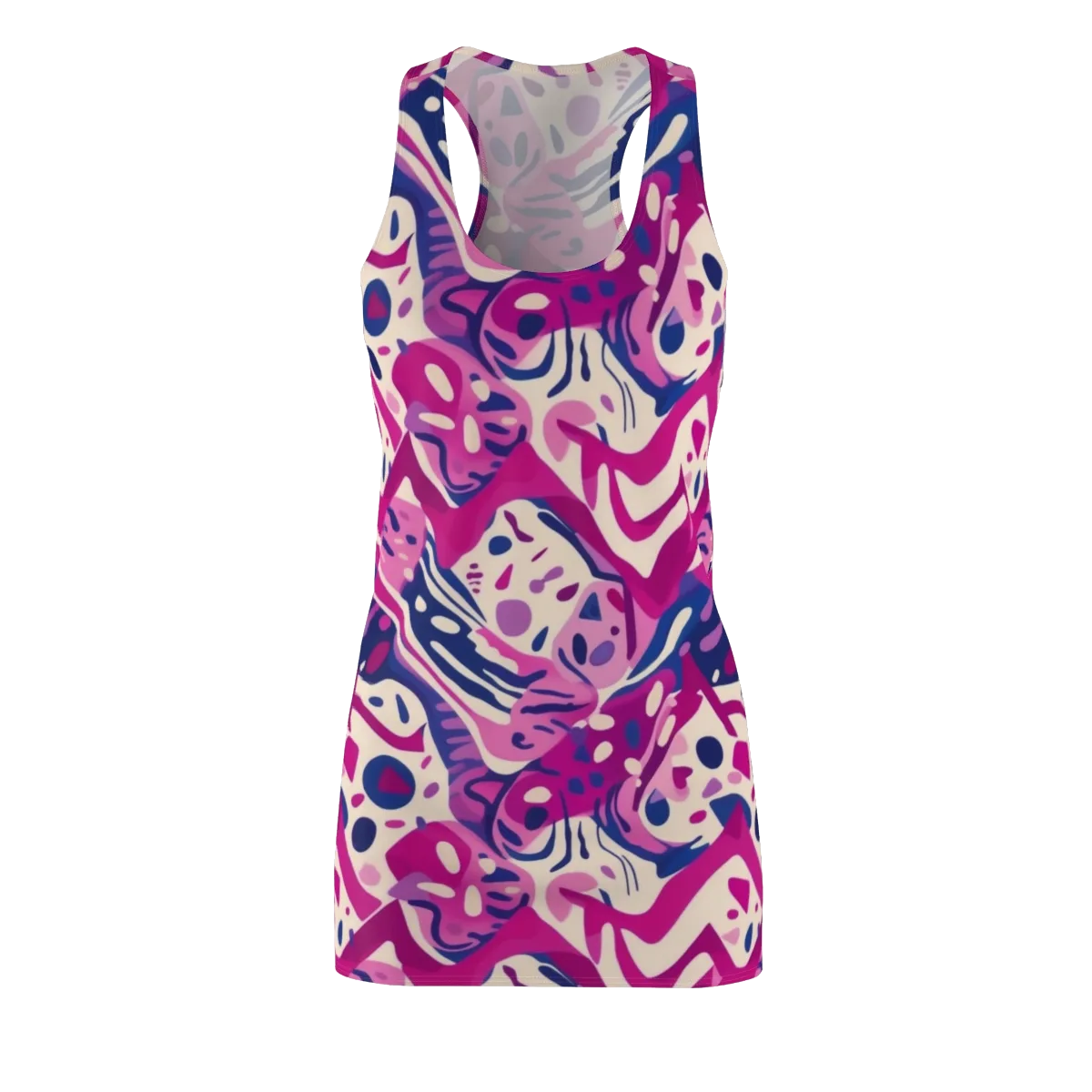 Neon Matisse on Racerback Dress — Front