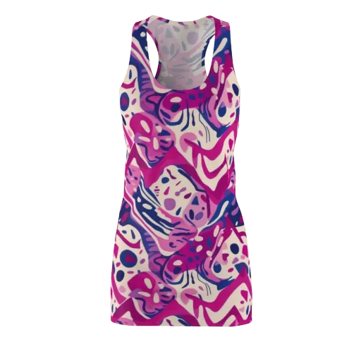 Neon Matisse on a Racerback Dress
