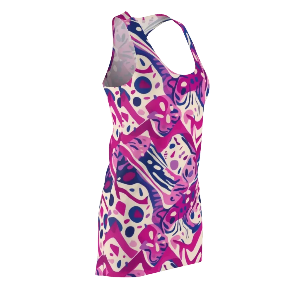 Neon Matisse on Racerback Dress — Front Side