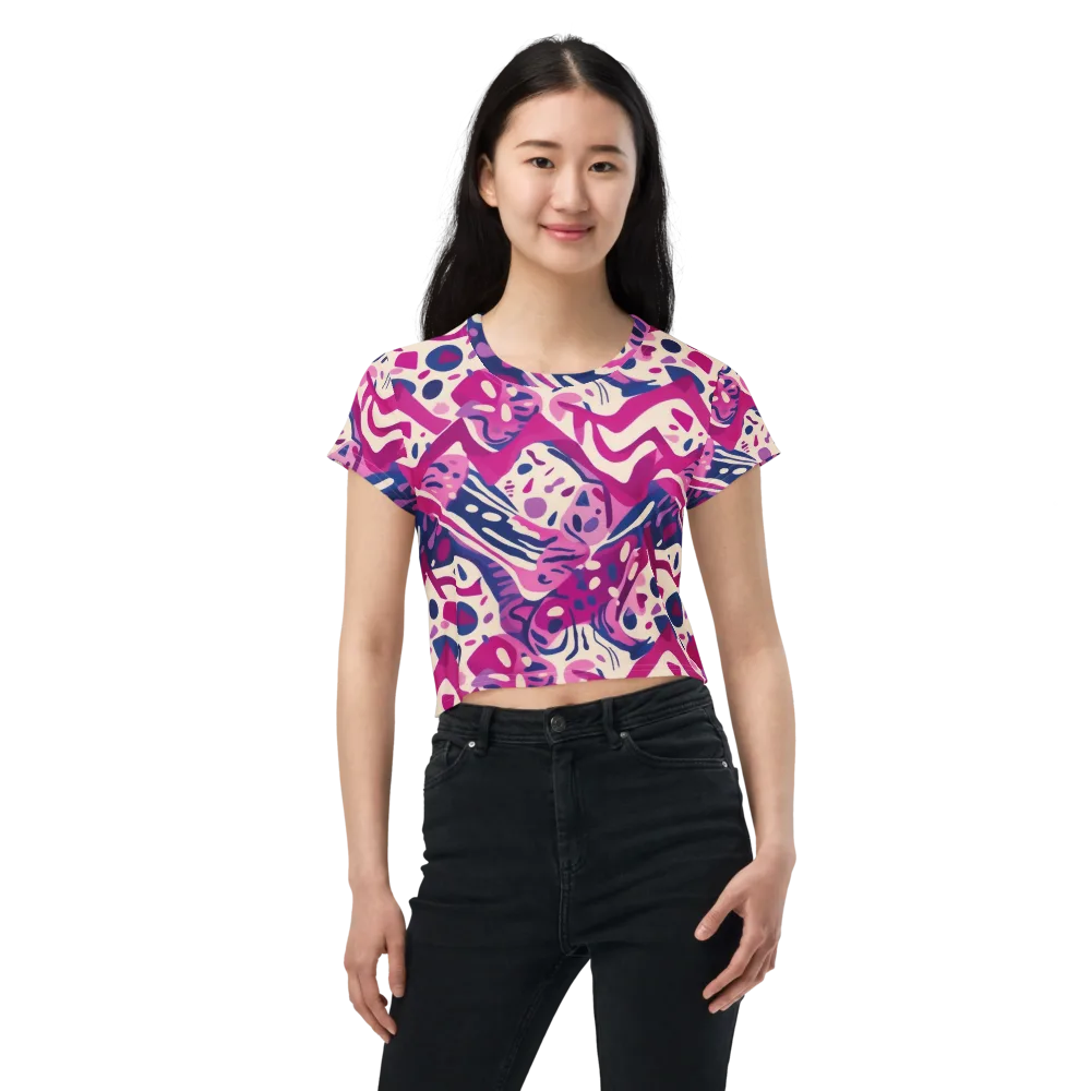 Neon Matisse on Crop Tee — Front