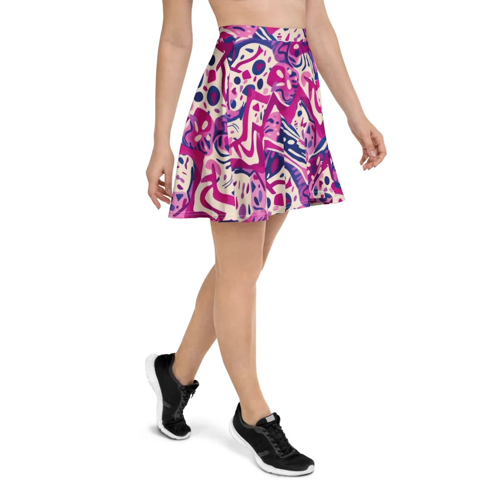 Neon Matisse on Skater Skirt — Right